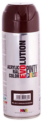 Краска аэрозольная акриловая (Ral 8017) 400 мл Evolution PINTYPLUS