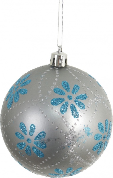 Набор елочных шаров пластиковых Люкс синий d80 мм 75 шт./уп. 