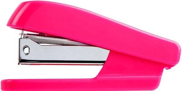Степлер №24 20 аркушів рожевий Deli