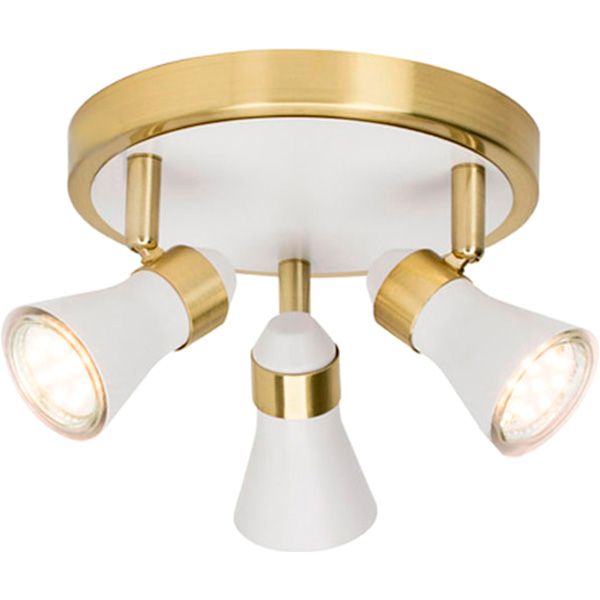 Спот Brilliant Jupp 15934/88 3x50 Вт GU10 білий/золото