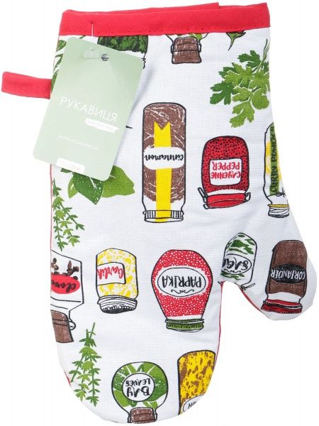 Рукавичка-прихватка Спеції 19x30 см червоний Homeline 