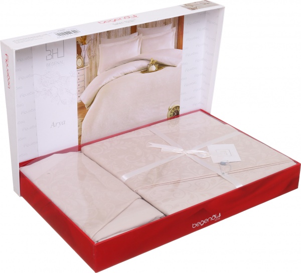 Комплект постільної білизни Delone 2 208ТС бежевий La Nuit 