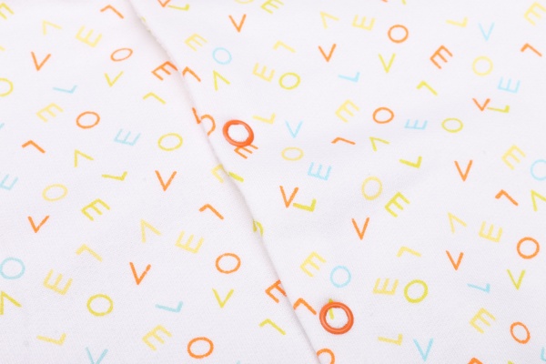 Комбинезон для девочки Minikin р.74 белый с принтом 