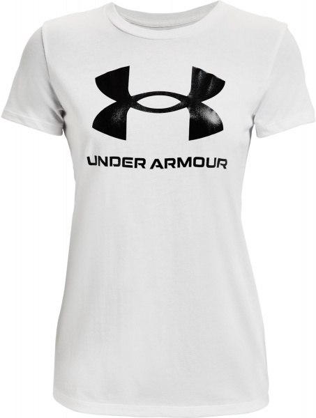 Футболка Under Armour SPORTSTYLE LOGO SS 1356305-102 р.M білий