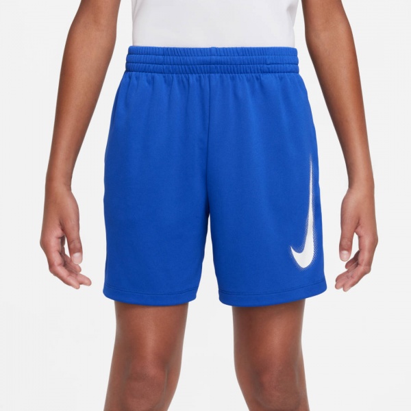 Шорты Nike B NK DF MULTI+ SHORT HBR DX5361-480 р. S синий