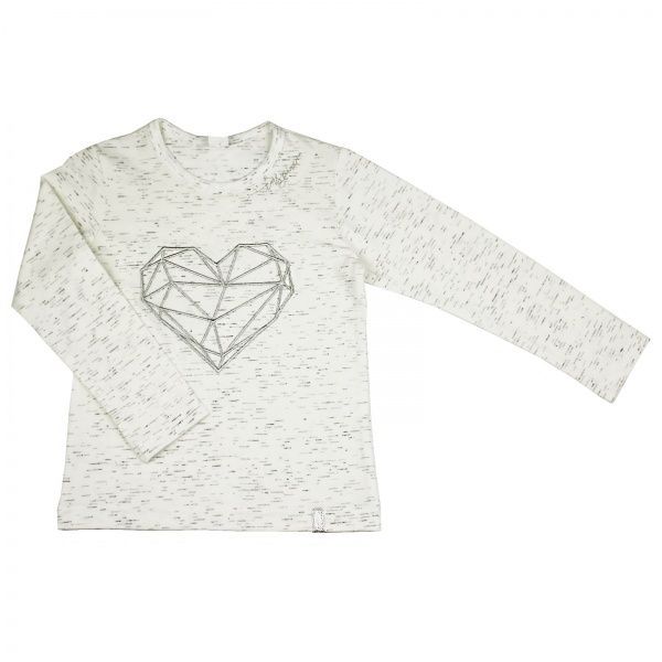 Футболка з довгим рукавом Danaya р.140 білий ШЯ19-104 