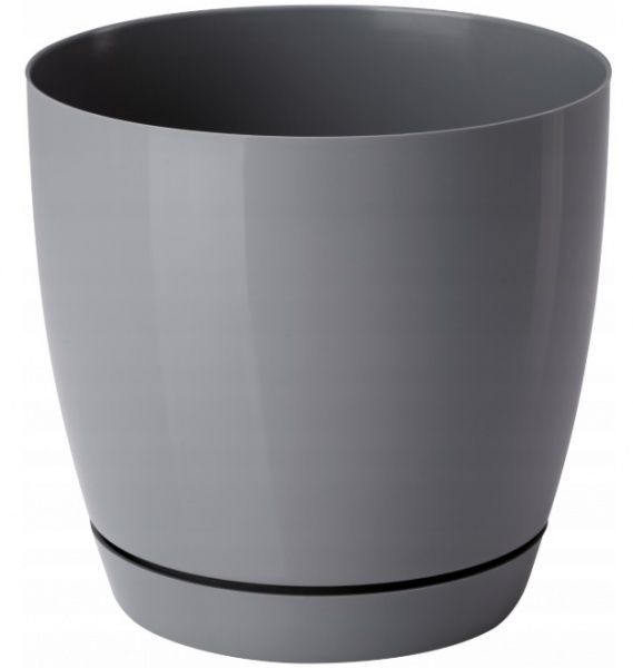 Горщик пластиковий Form Plastic Тоскана Кругла-11 круглий 0,8л сірий (0740-059) 