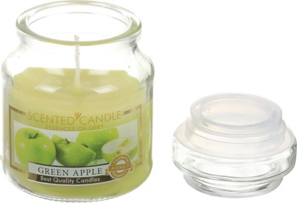 Свеча в банке зеленое яблоко ТО 205