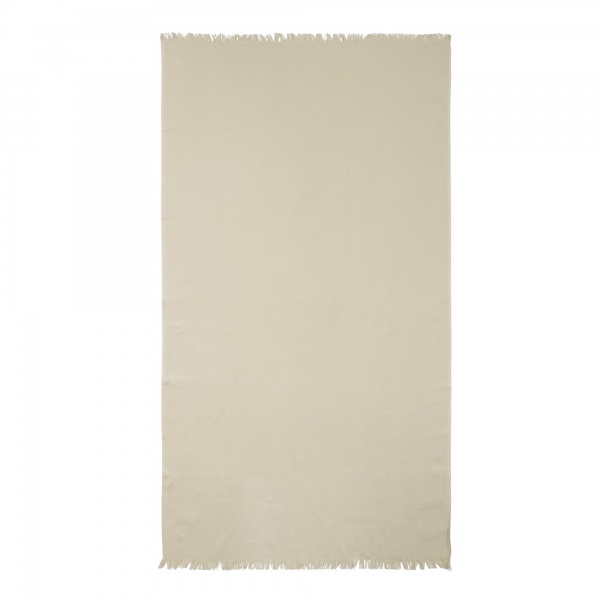 Полотенце пляжное Plain с бахромой 90x160 см бежевый 