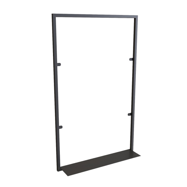 Дзеркало з поличкою Altstahl ICON 60х100x14 см чорне 