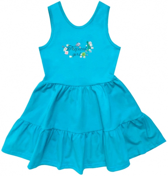 Сарафан для дівчаток Smil 120333 р.104 бірюзовий 