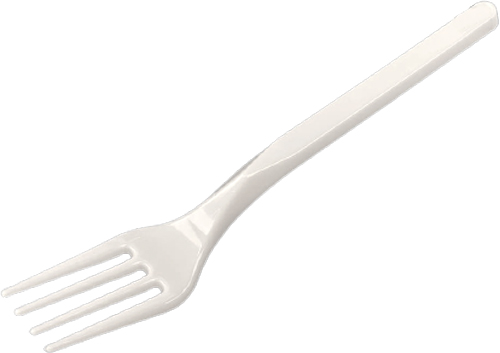 Виделка одноразова Horeca Line біла 100 шт.
