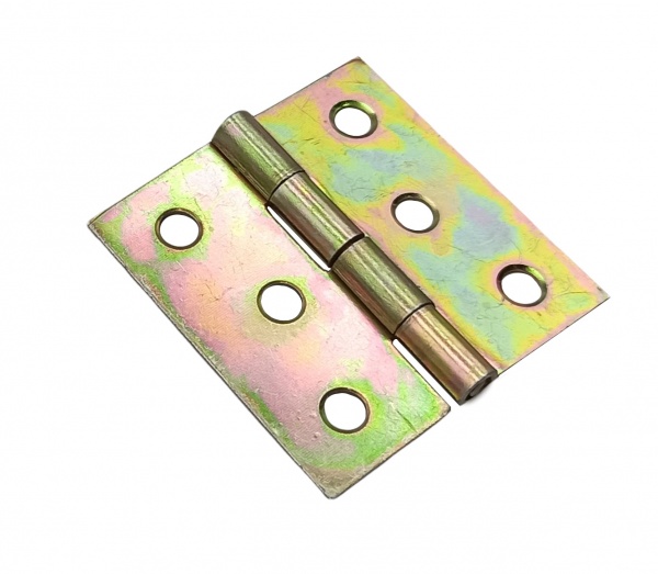 Петля Domax 40x40x1 мм жовтий цинк універсальна