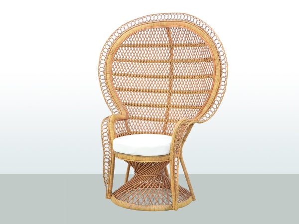 Кресло ротанговое Cruzo Мавлин 150x73x115 см натуральный 