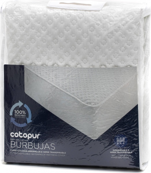 Наматрасник Cotoblau Burbujas с мембраной аква-стоп 2х160x200 см 