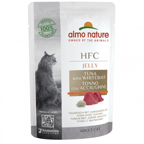Консерва Almo Nature HFC Cat Jelly з тунцем і мальком 55 г