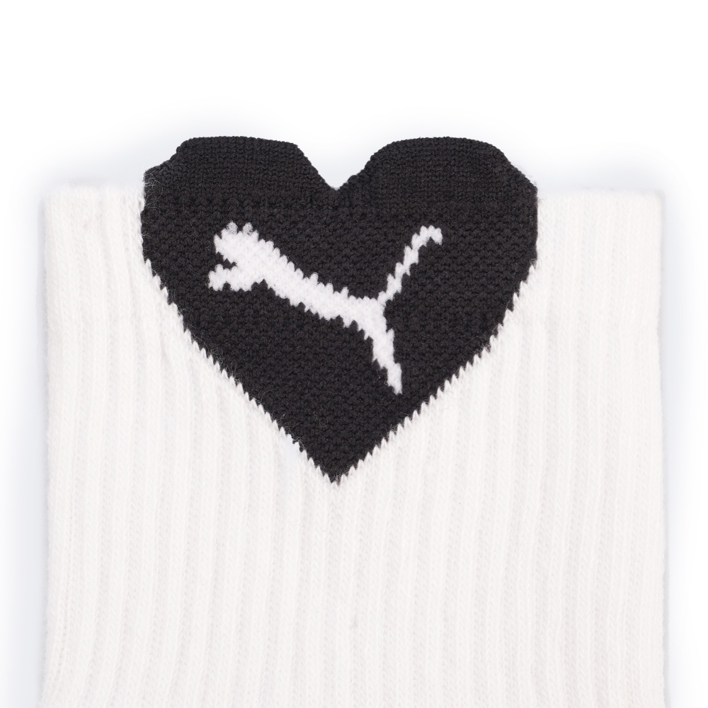 Носки Puma PUMA WOMEN HEART LOGO SHORT CREW 2P 93855501 р.39-42 белый