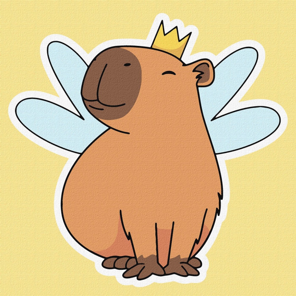 Картина по номерам Фея капибары ©art_selena_ua Ideyka