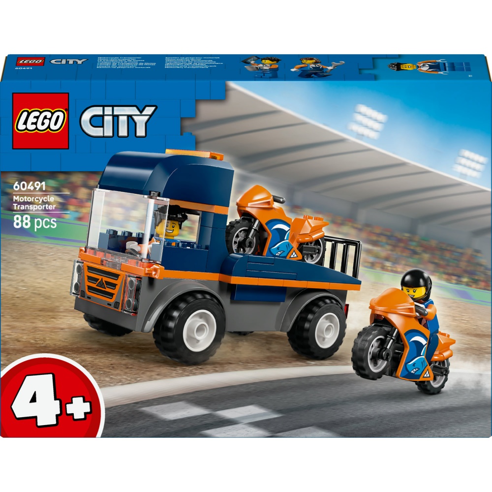 Конструктор LEGO City Транспортер мотоциклов 60491