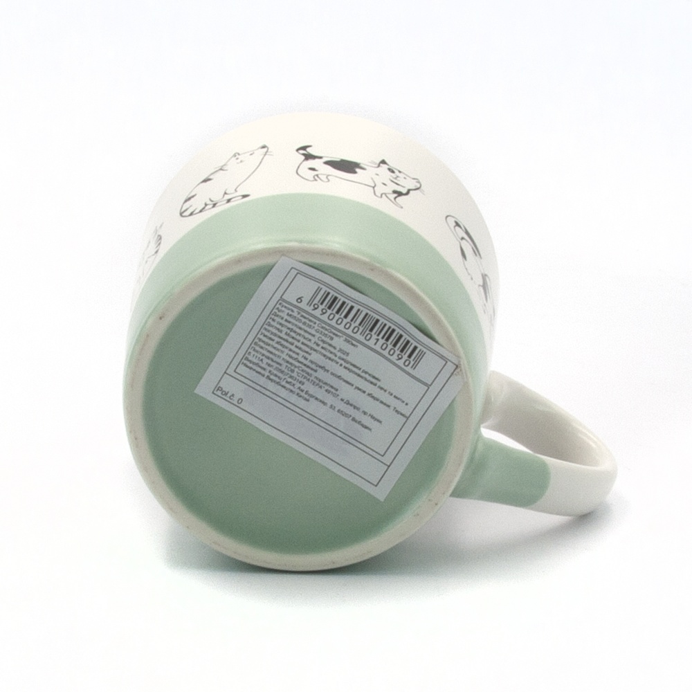 Чашка Milika Fawnera CatsGreen 390 мл M0520-B357-G3357B