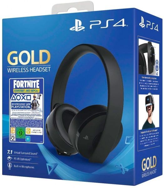 Гарнітура Sony Wireless Headset Gold (Fortnite) black 