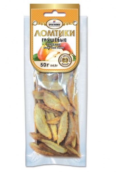Снеки Spektrumix Скибочки грушеві 50 г 