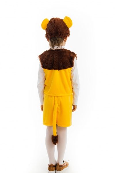 Костюм карнавальний КАРНАВАЛІЯ Левеня з вишивкою для хлопчика р.116-122 помаранчевий 