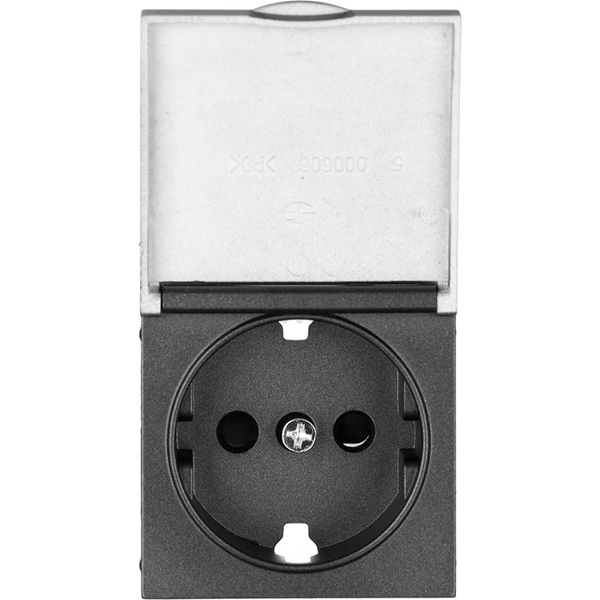 Накладка на механізм розетки HausMark Alta чорний SNG-SCP.SQ20MG1WGC-BK