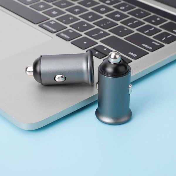 Автомобільний зарядний пристрій ColorWay 2USB Type-C PD20 W / USB QC3.0 (38 W) CW-CHA029PD-GR