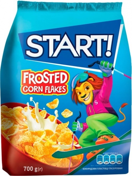 Хлопья START кукурузные глазированные м/у 700 г 