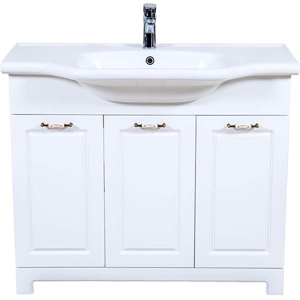 Тумба напольная Aqua Rodos Классик с умывальником матовая New Klasik 100