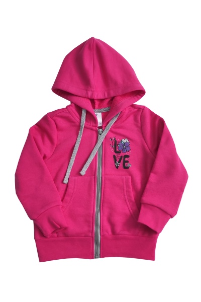 Толстовка для девочки Роза р.110 малиновый 221118 