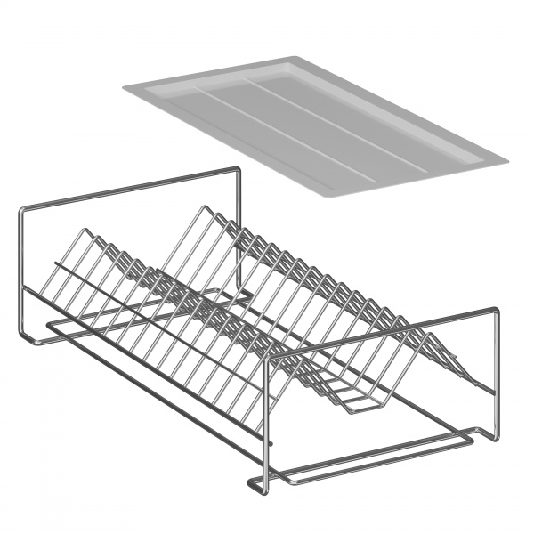 Сушилка для посуды одноярусная без крепления на стену (СП24222)