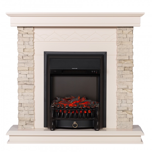 Камінокомплект ASTRA FLAME Честер cream + HORTON BLACK