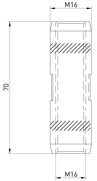 Муфта удлиненная E.NEXT 16 мм z0010017