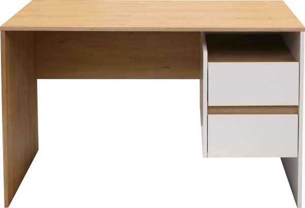 Стіл письмовий HO 2S біла платина дуб кам'яний 