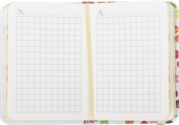 Книга для записей 80 страниц белая Smiley