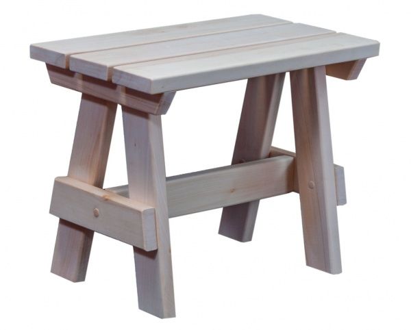 Лавка Tesli деревянная для сауны 450х250х350 мм