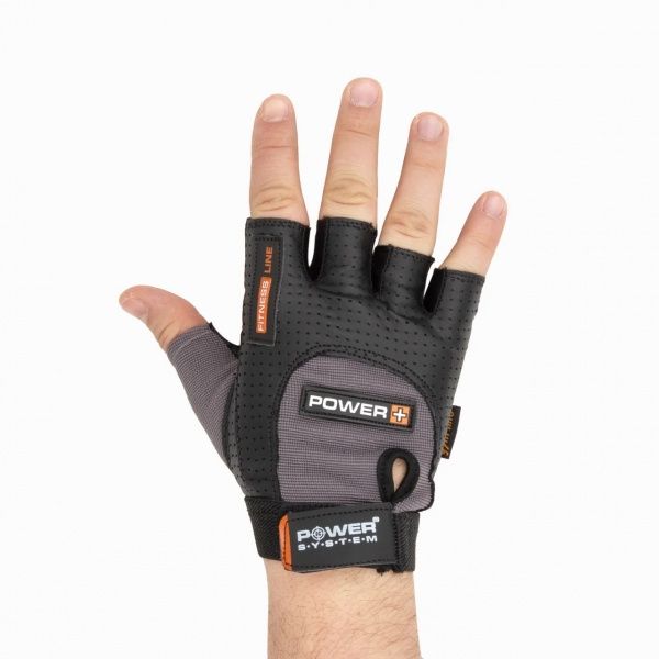 Перчатки для фитнеса Power System PS-2500 р. S серо-черный 