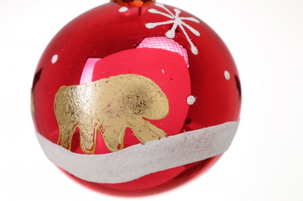 Шар новогодний мульти d 60 мм в ассортименте