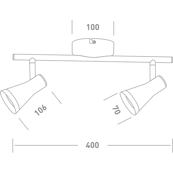 Спот Maxus Spot Light MSL-02C 2x4 Вт білий 