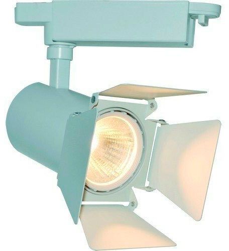 Трековий прожектор Arte Lamp A6730PL-1WH 30 Вт 3000 К блакитний A6730PL-1WH 