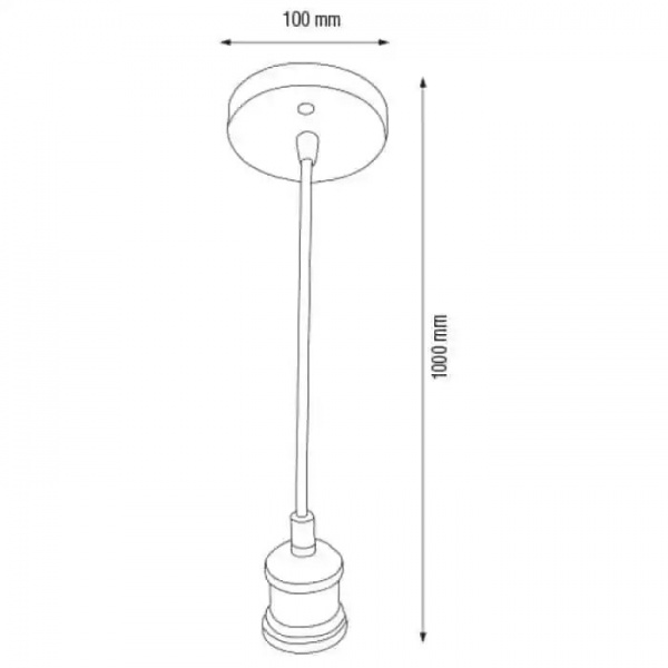 Світильник підвісний HOROZ ELECTRIC Tesla 1x60 Вт E27 мідь 021-003-0001-010 
