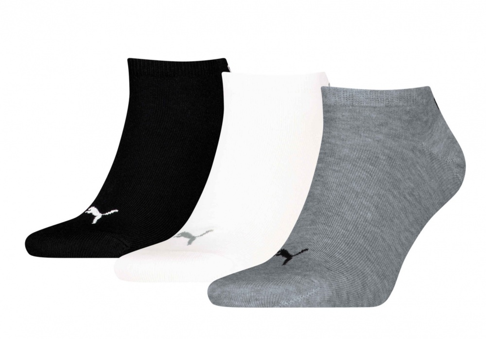 Шкарпетки Puma UNISEX SNEAKER PLAIN 3P 93862417 р.39-42 різнокольоровий 3 шт.