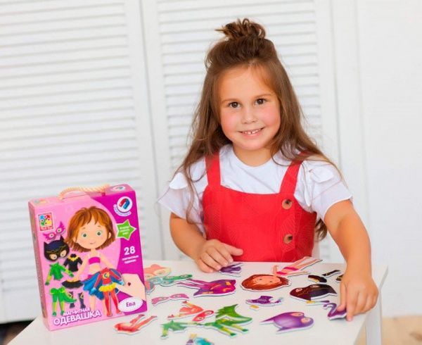 Гра магнітна Vladi Toys Магнітна одягалка Єва VT3702-08
