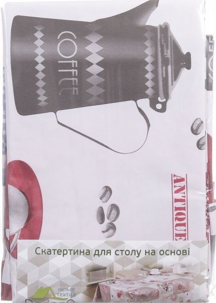 Скатерть Чайник 135x240 см белый с синим Dariana 