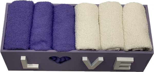 Набор полотенец кухонных Love 6 шт. 30x30 см 