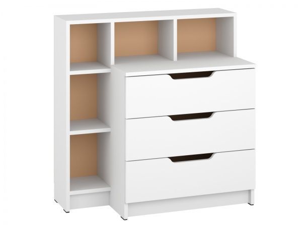 Комод Пехотин К-3 + 5 800х400х820 /белый 