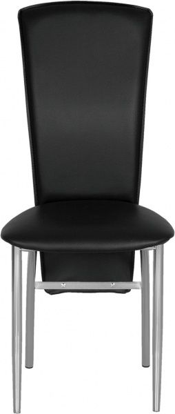 Стілець обідній Nowy Styl AMELY CHROME (BOX-4) (CH) V-4 хром/чорний