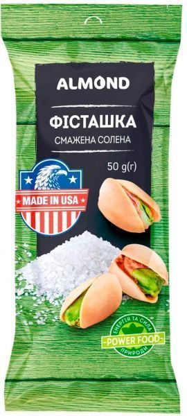 Фисташки Almond в шелухе жареная соленая 50 г